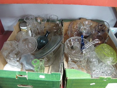 Lot 1007 - Punch Bowl, trinket sets, other glassware, Two...