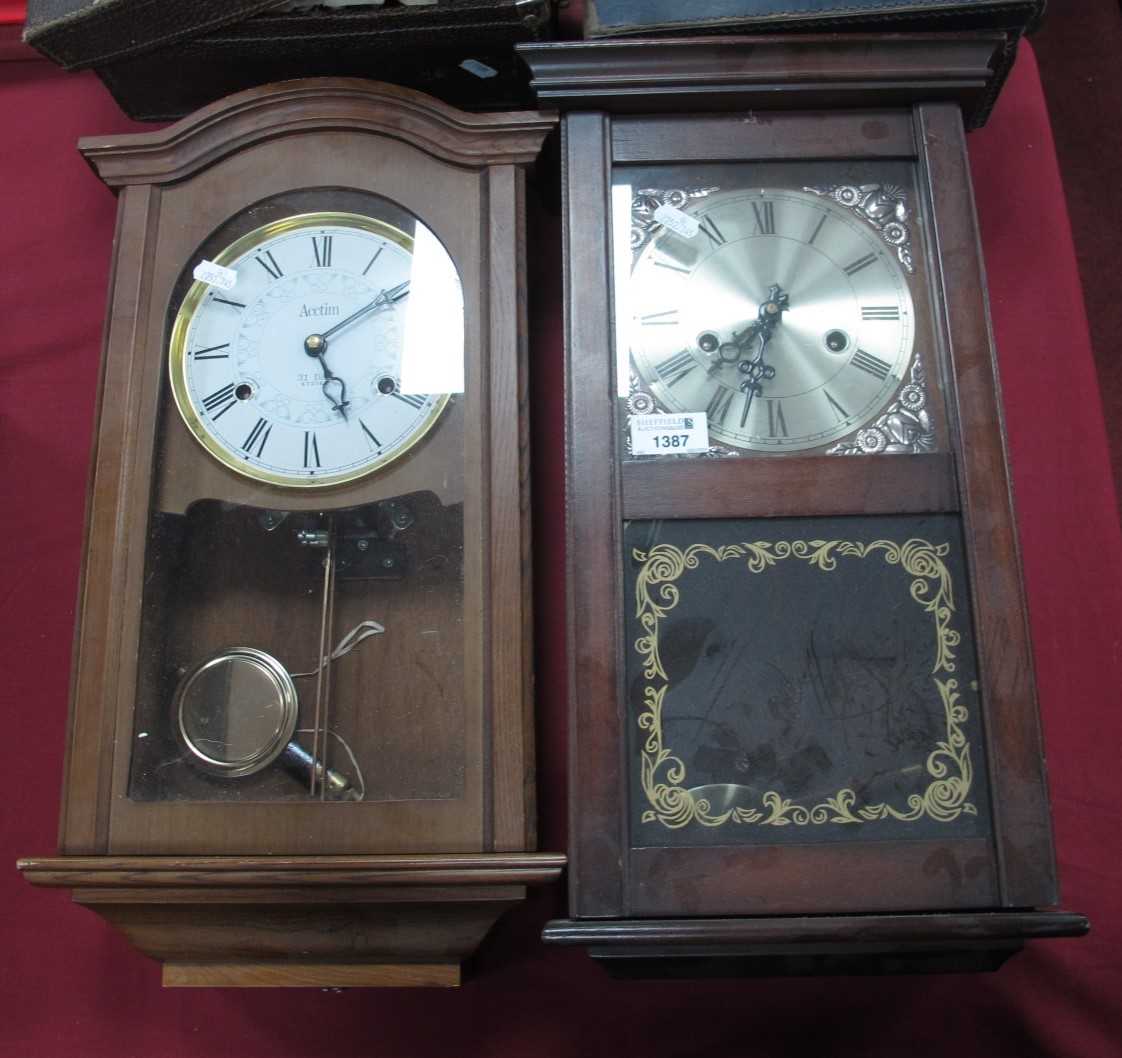 Lot 1387 - Acctim 31-Day Wall Clock, one other (2).