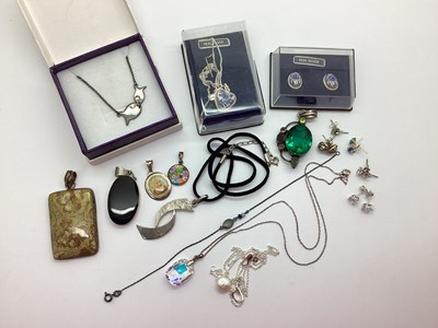 Lot 158 - A Collection of Jewellery, including stamped...