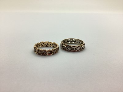 Lot 267 - A 9ct Gold Eternity Band, with inset...