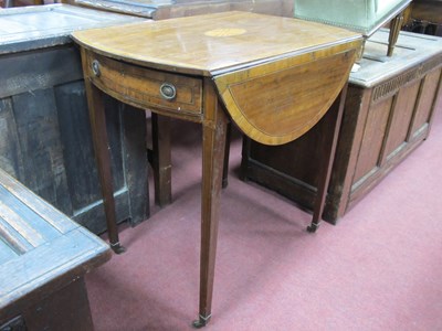 Lot 1565 - A Late XVIII Century Mahogany Pembroke Table,...