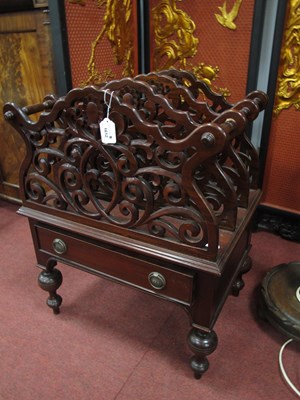 Lot 1612 - XIX Century Style Hardwood Canterbury, with...