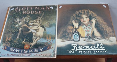 Lot 1367 - Two Advertising Wall Signs, "Hoffman House...