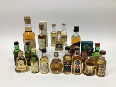 Lot 1419 - Spirits - A collection of spirit and whisky...