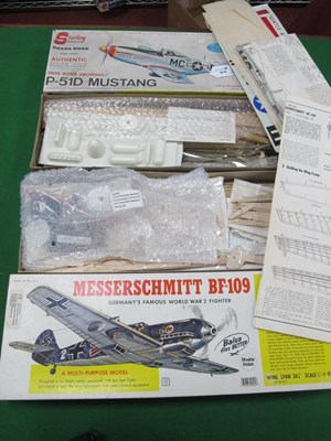 Lot 610 - Two Balsa Wood Rubber Powered Model Aircraft...