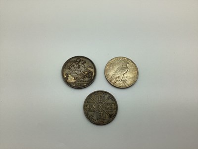 Lot 84A - Three Silver Coins, including a 1900 Victoria...