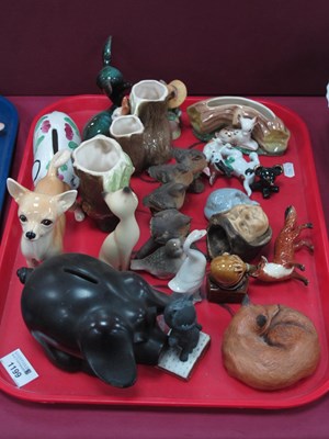 Lot 1199 - Beswick Fox, Wade Humpty Dumpty, Hornsea Fauna,...