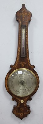 Lot 1486 - A XIX Century Inlaid Rosewood Onion Topped...