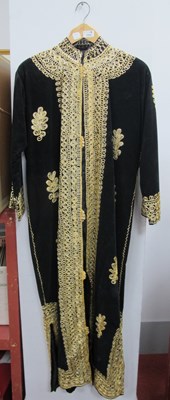 Lot 1052 - Middle Eastern Full Length Black Gown,...