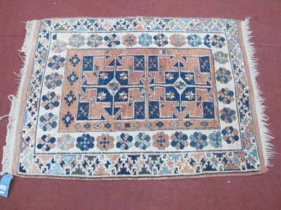 Lot 1581 - Middle Eastern Wool Tassled Rug, with...