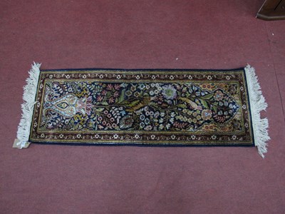 Lot 1588 - Middle Eastern Silk Runner, with multicolored...