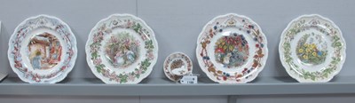 Lot 1188 - Four Brambly Hedge Four Seasons Plates, Autumn...