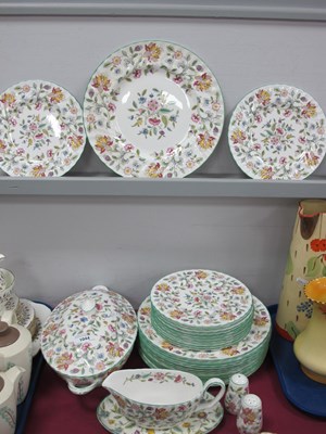 Lot 1044 - A Minton 'Haddon Hall' Pattern Dinner Service,...