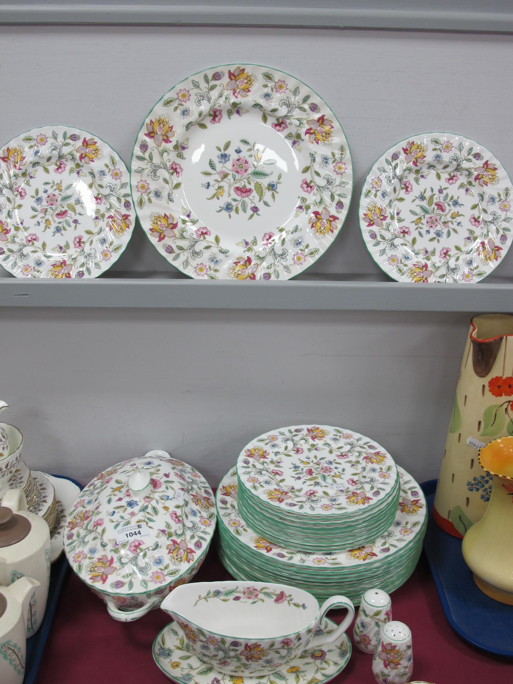 Lot 1044 - A Minton 'Haddon Hall' Pattern Dinner