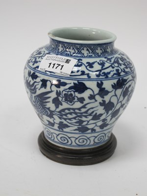 Lot 1171 - A XX Century Chinese Pottery Vase, of baluster...