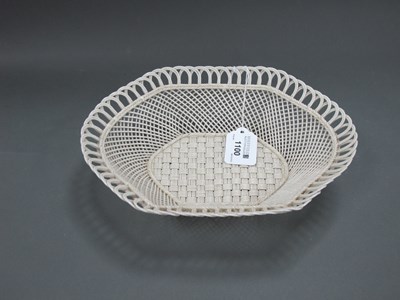 Lot 1100 - A Belleek Porcelain Bowl, of canted...