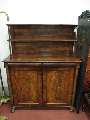 Lot 1505 - A XIX Century Mahogany Chiffonier, the back...