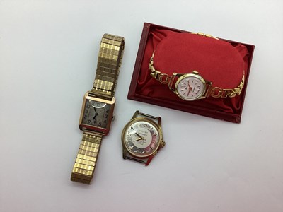 Lot 135 - A Vintage 9ct Gold Cased Wristwatch, the Art...