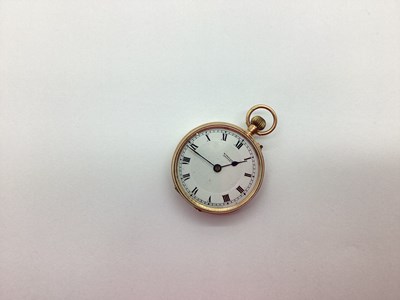 Lot 147 - W. Taylor Grimsby; A 9ct Gold Cased Fob Watch,...