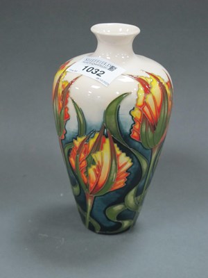 Lot 1032 - A Moorcroft Pottery Bud Vase, decorated with a...