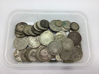 Lot 83A - GB Pre 1947 Silver Coins, Half Crowns, Florins,...