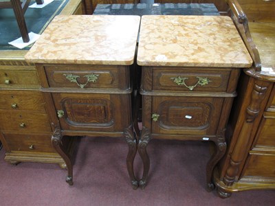 Lot 1531 - A Pair of Early XX Century Continental Oak...