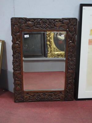 Lot 1324 - An Early XX Century Carved Oak Rectangular...