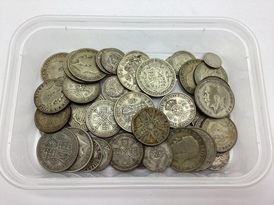 Lot 78A - GB Pre 1947 Silver Coins, Half Crowns, Florins,...