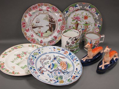 Lot 1067 - A Pair of Late XIX Century Staffordshire Spill...