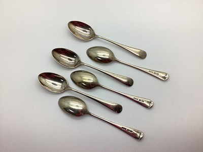 Lot 110 - A Matched Set of Six Hallmarked Silver Old...