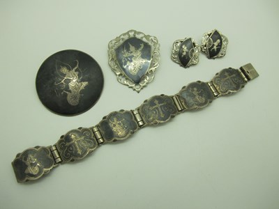 Lot 185 - A Small Collection of Siam Style "Sterling"...