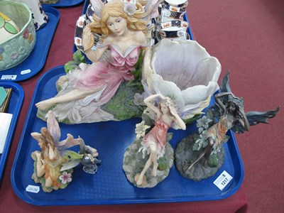 Lot 1217 - Shudehill Resin Fairy Figurines, etc:- One Tray.