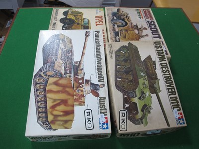 Lot 466 - Four 1:35th Scale Tank and Armoured Vehicle...
