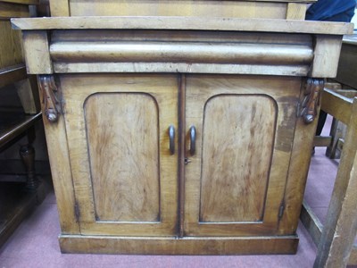 Lot 1535 - XIX Century mahogany chiffonier base, with a...