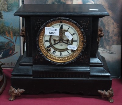 Lot 1368 - XIX Century American "Ansoonia" Painted Black...