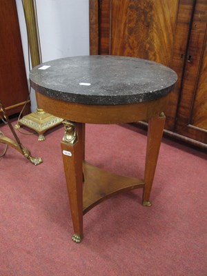 Lot 1611 - Occasional Table, with black marble top,...