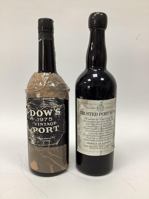 Lot 1439 - Port - Dow's 1975 Vintage Port, Crusted Port...