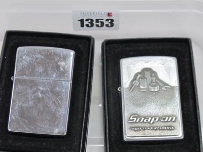 Lot 1353 - Zippo Lighters - Snap-On, limited edition...