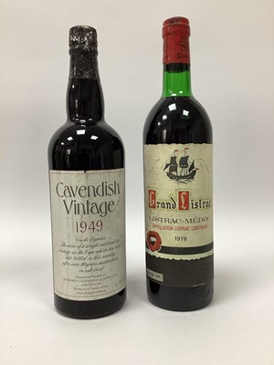 Lot 1416 - Red Wine - Grand Listrac 1978, plus Cavendish...