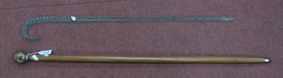 Lot 1353 - XIX Century Glass Walking Stick, together with...