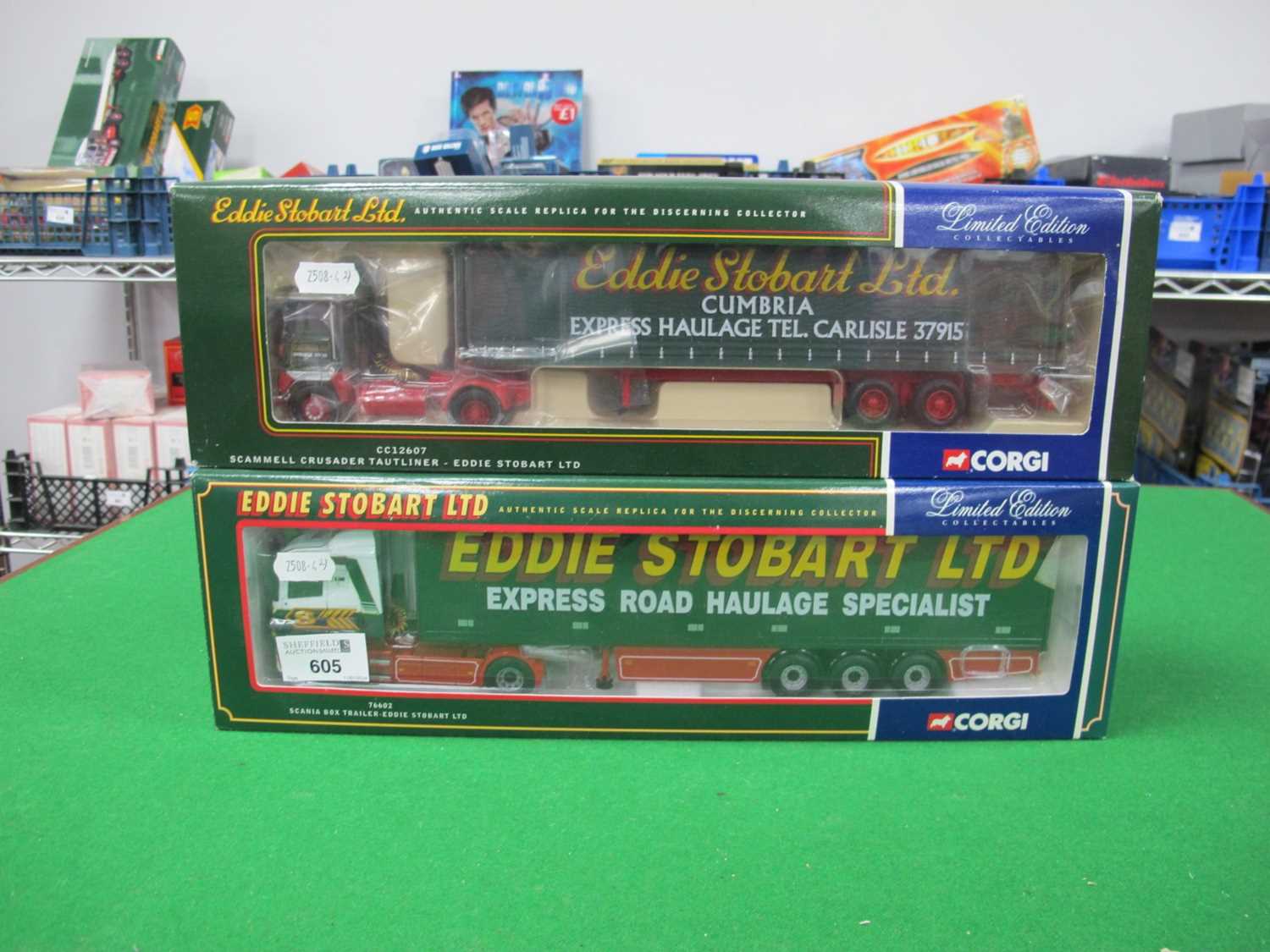 Lot 605 - Two Corgi 'Eddie Stobart Ltd' 1:50th Scale...