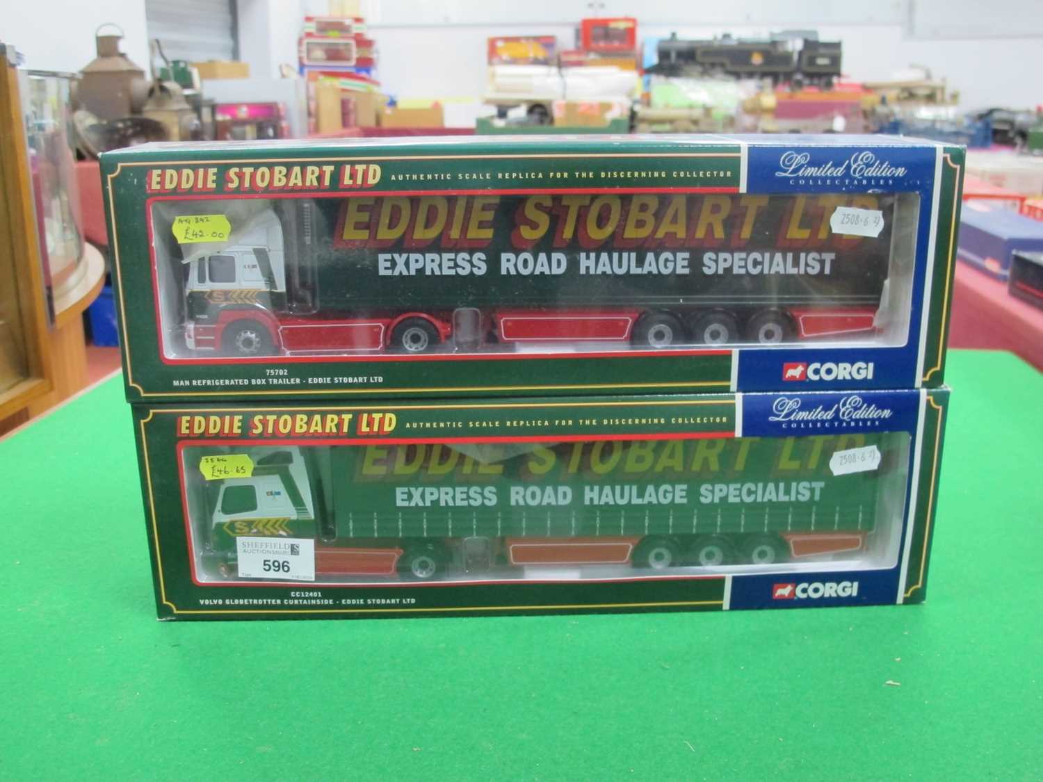 Lot 596 - Two Corgi 'Eddie Stobart Ltd' 1:50th Scale...