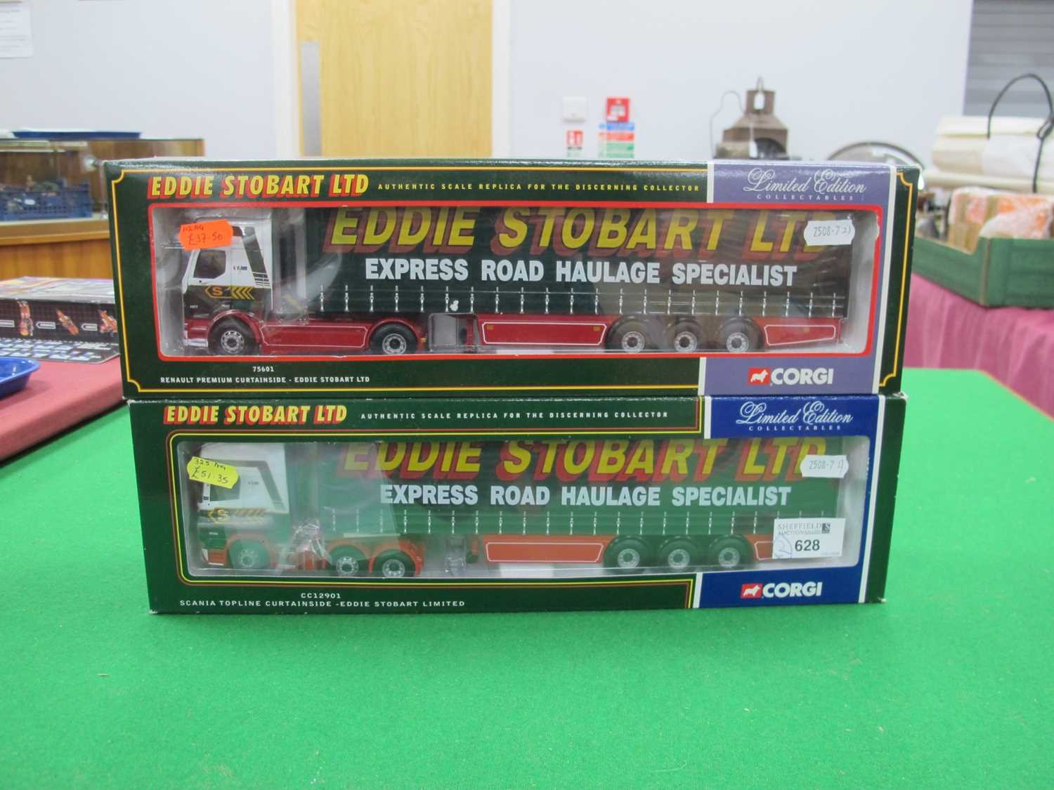 Lot 628 - Two Corgi 'Eddie Stobart Ltd' 1:50th Scale...