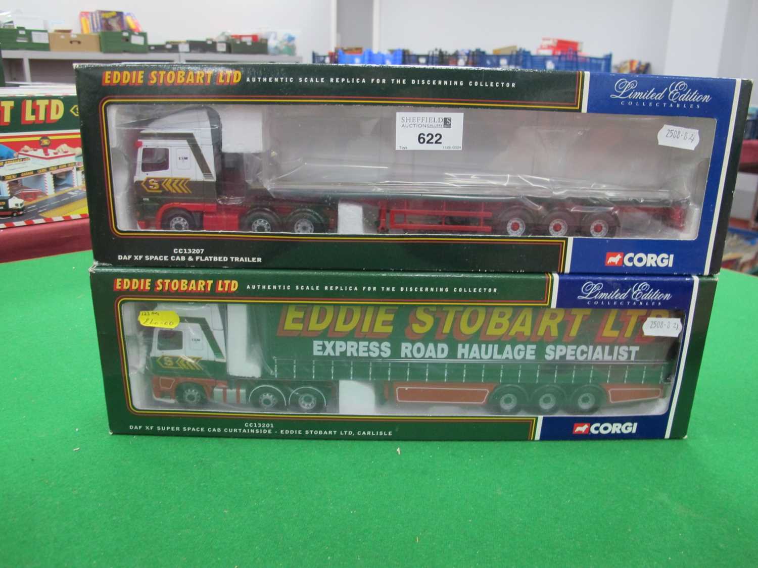 Lot 622 - Two Corgi 'Eddie Stobart Ltd' 1:50th Scale...