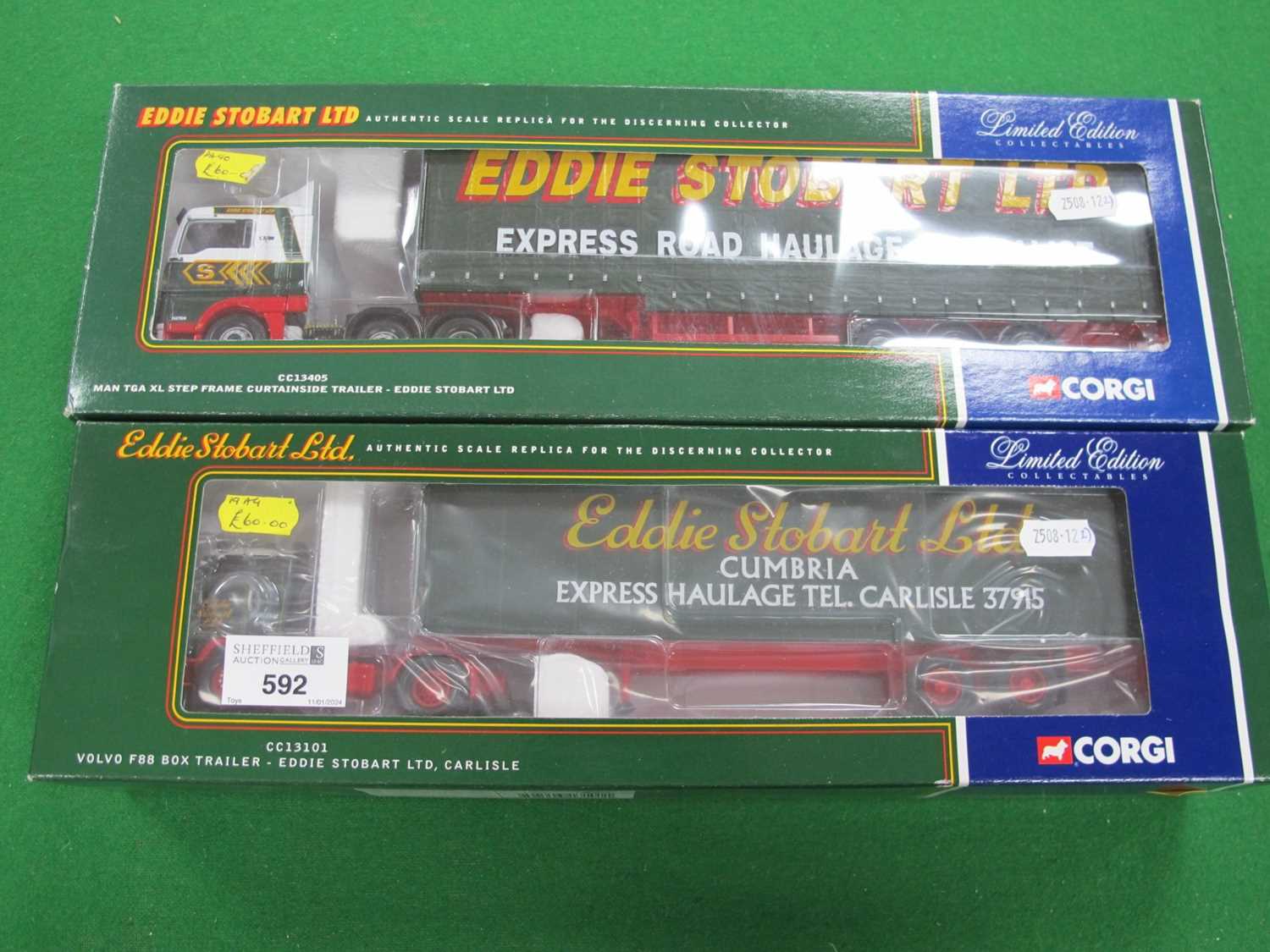 Lot 592 - Two Corgi 'Eddie Stobart Ltd' 1:50th Scale...