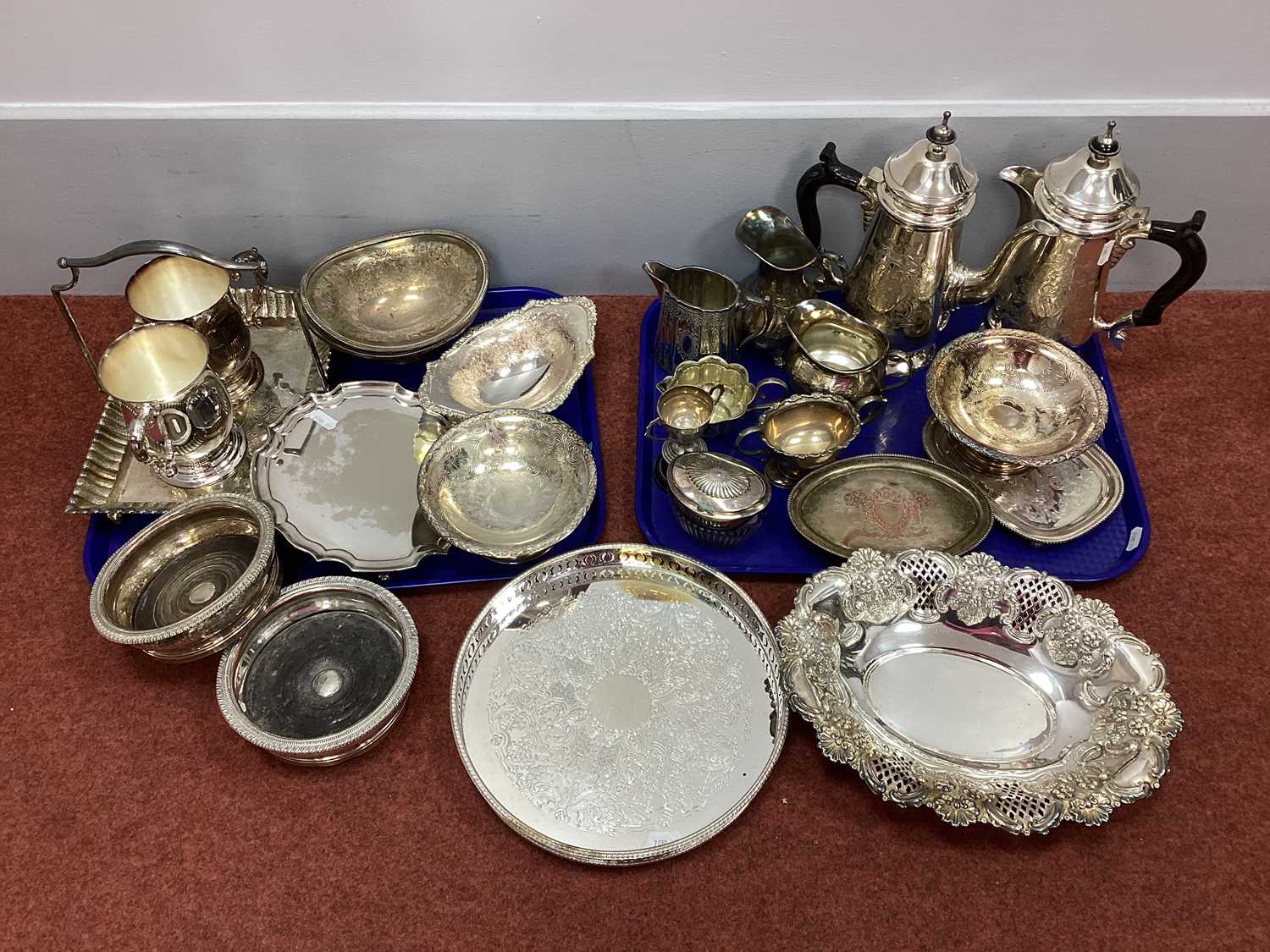 Lot 33 - Assorted Plated Ware, Including A Miniature