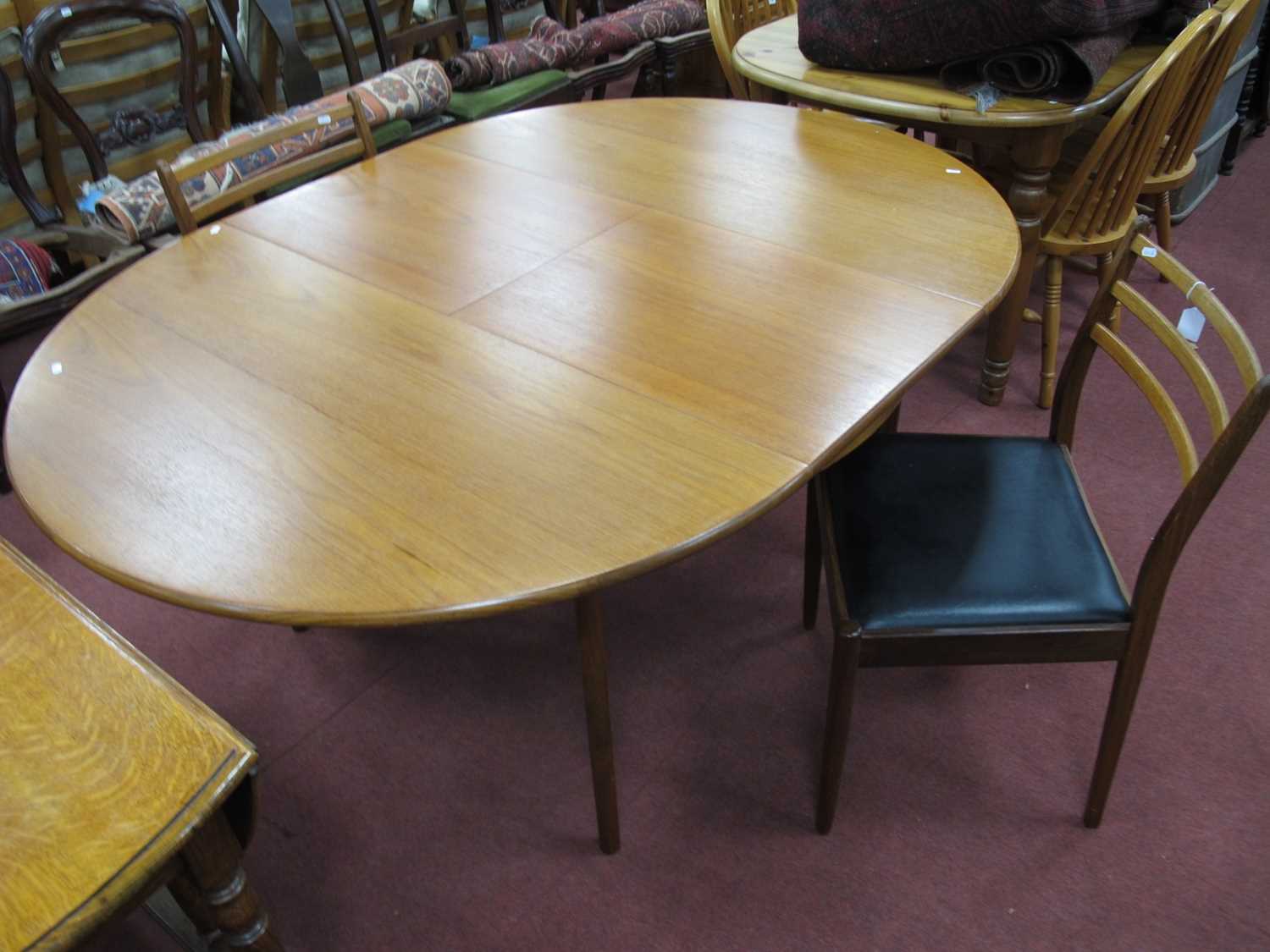 Lot 1567 - Vintage G Plan Teakwood Oval Shaped Table,...