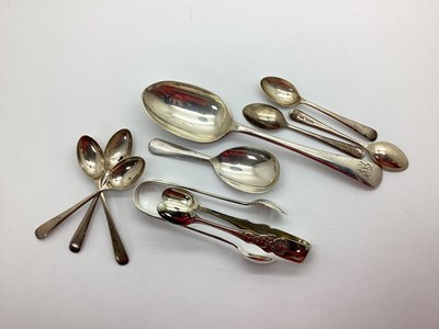 Lot 101 - A Hallmarked Silver Spoon, together with a set...