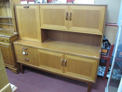 Lot 1537 - Teakwood Cabinet, the top section with a fall...