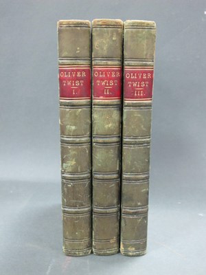 Lot 1276 - Dickens [Charles]: Oliver Twist, vols I, 2 and...